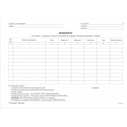 Borderou corectare - examinare - corigenta A4 Borderou corectare - examinare - corigenta A4