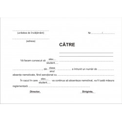 Preaviz exmatriculare Preaviz exmatriculare